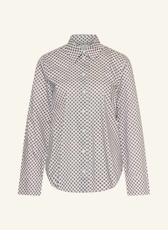 Marc O'Polo Shirt blouse BLUE GRAY/ BROWN/ BLUE