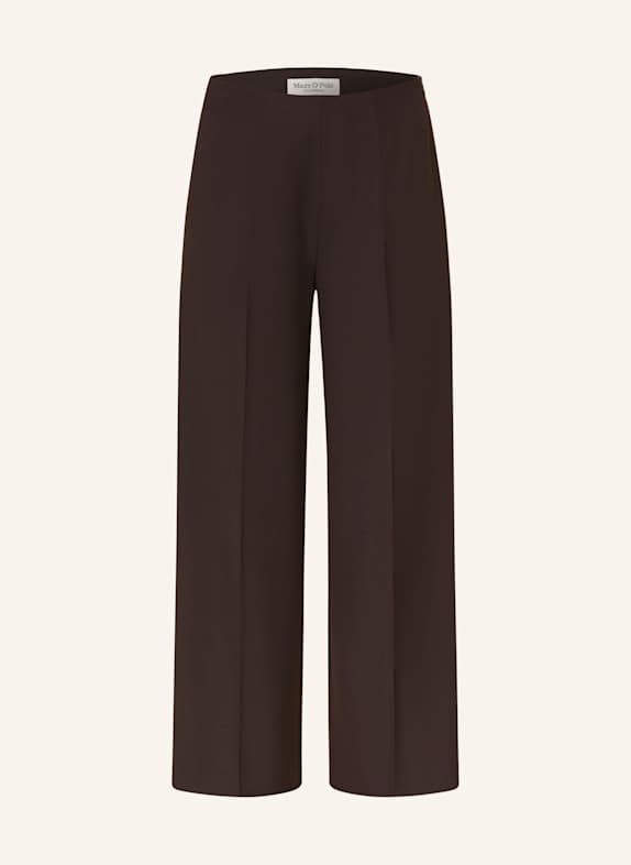 Marc O'Polo Wide leg trousers DARK BROWN