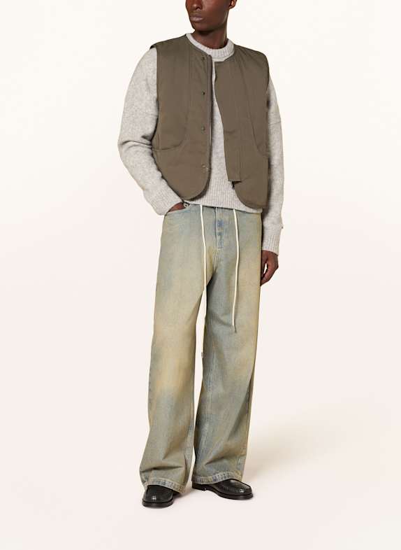 about:blank Jeans met wijde pasvorm Dirty wash