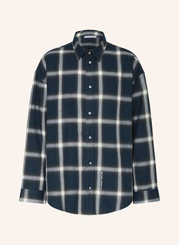 Acne Studios Shirt comfort fit DARK BLUE/ WHITE