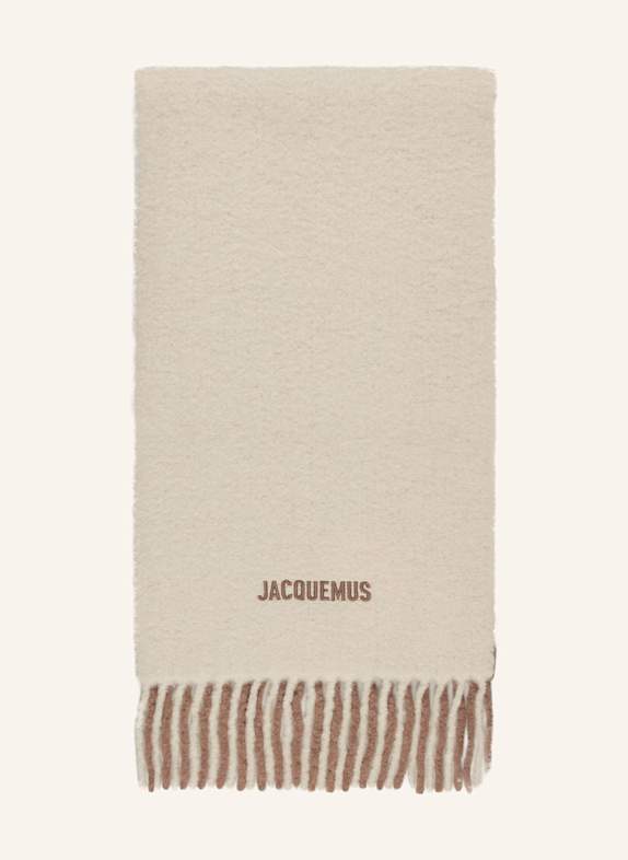 JACQUEMUS Schal L ECHARPE MOISSON aus Alpaka CREME/ BEIGE