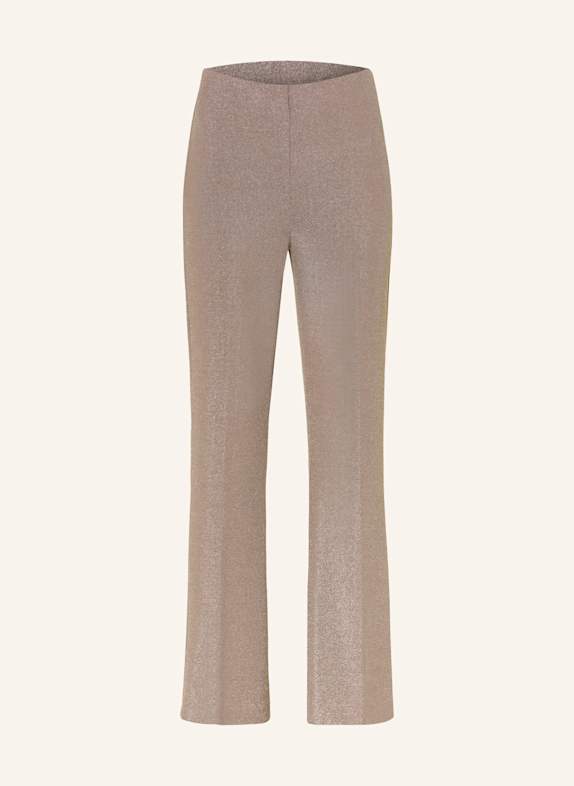 Joseph Ribkoff SIGNATURE Jersey trousers with glitter thread TAUPE