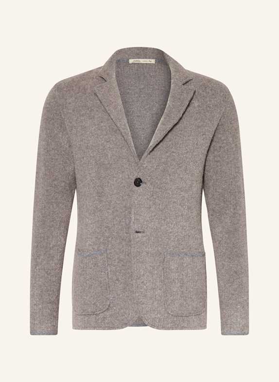 MAURIZIO BALDASSARI Stricksakko Slim Fit aus Bouclé GRAU