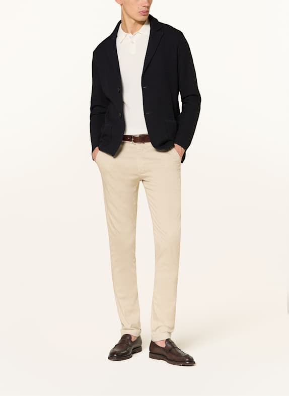MAURIZIO  BALDASSARI Gebreid colbert SAN MARCO Extra Slim Fit DONKERBLAUW