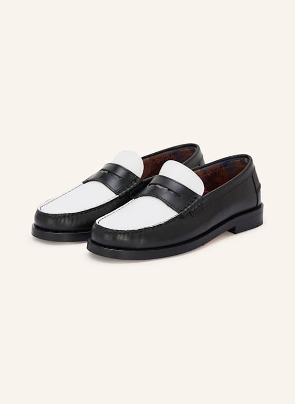 NAKED WOLFE Penny-Loafer RIVIERA WEISS/ SCHWARZ