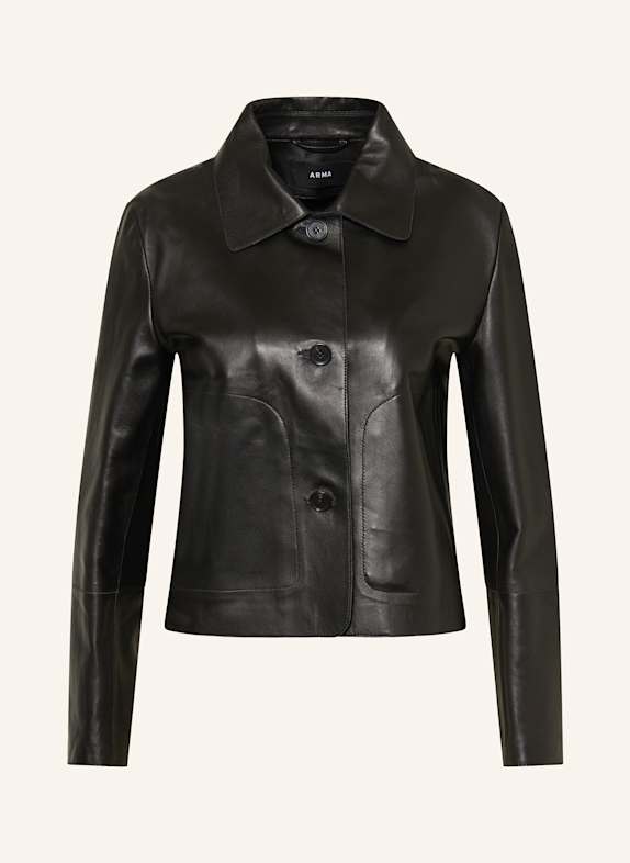 ARMA acne studios farrin face cotton hoodie BLACK