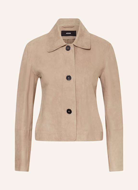 ARMA acne studios farrin face cotton hoodie BEIGE