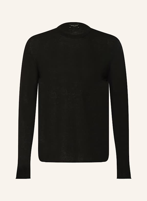 roberto collina Pullover mit Cashmere SCHWARZ