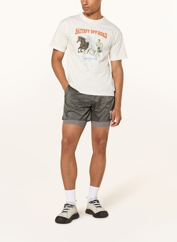 SATISFY 2-in1-Laufshorts TECHSILK™ GRAU