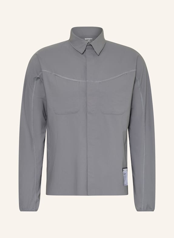 SATISFY Koszulka do biegania PEACESHELL™ RIVER SZARY