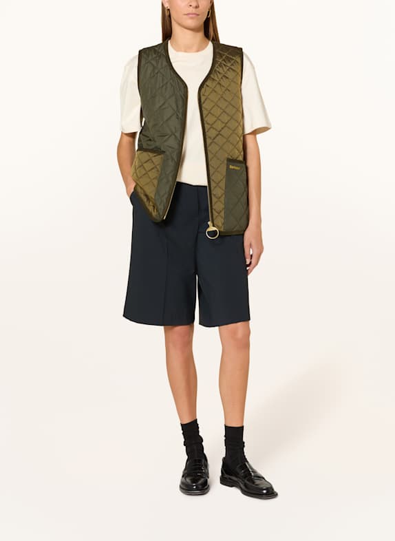 Barbour Steppweste HESLERTON GILE OLIV / KHAKI