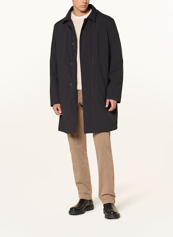 Marc O'Polo Mantel mit abnehmbarer Kapuze SCHWARZ