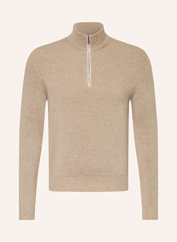 FIORONI Cashmere half-zip sweater SERAFINA BEIGE