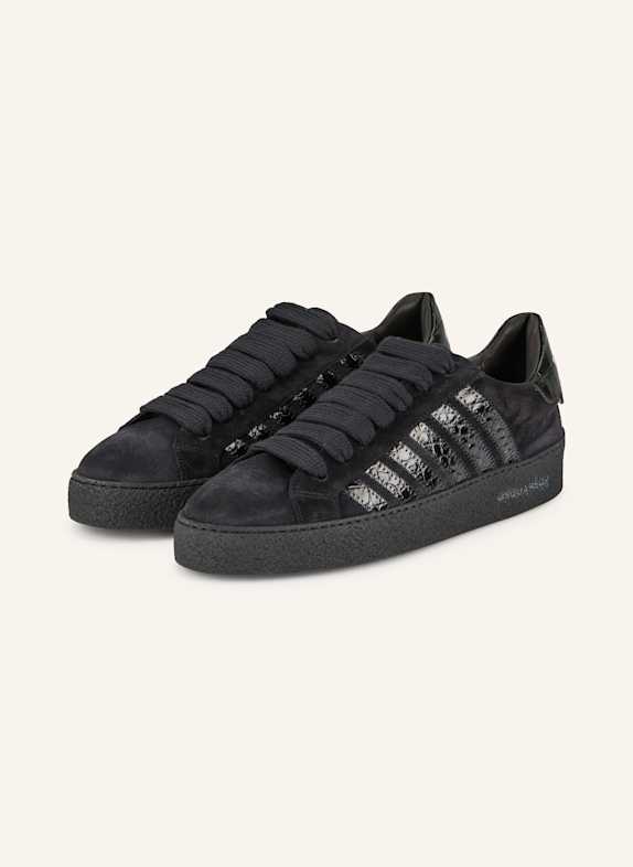 DSQUARED2 Sneakersy RAPPER'S DELIGHT CZARNY