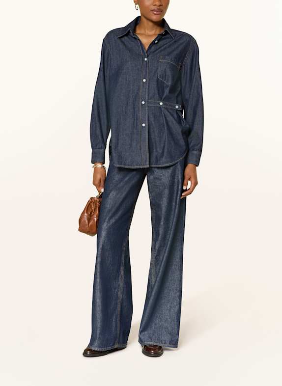 AGOLDE Jeansbluse KAELIN DUNKELBLAU