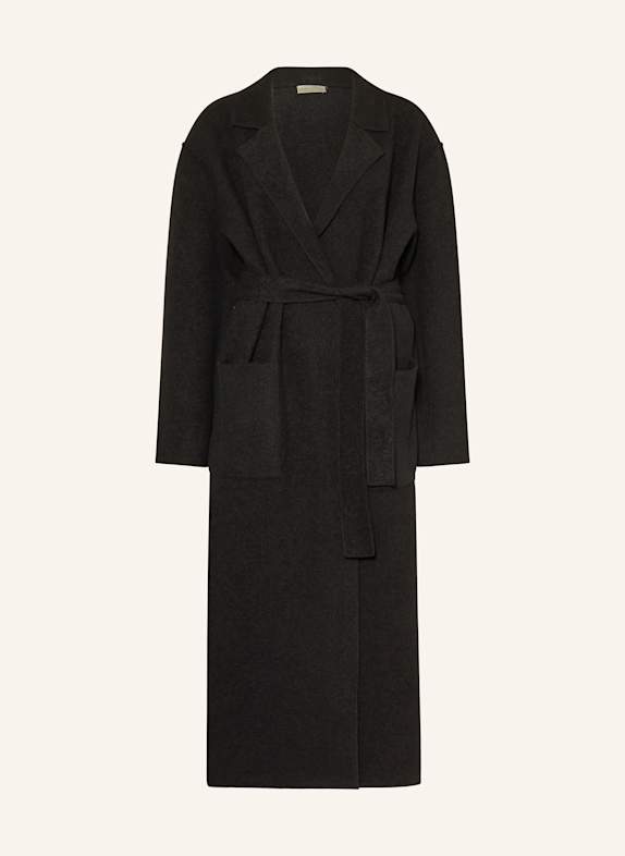 lunaria cashmere Cashmere-Mantel SCHWARZ