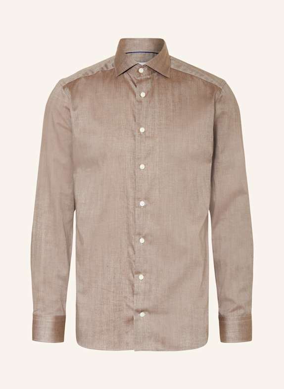 ETON Chemise Slim Fit MARRON FONCÉ