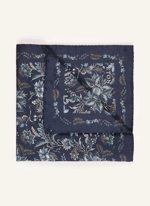 ETON Pocket square in silk DARK BLUE