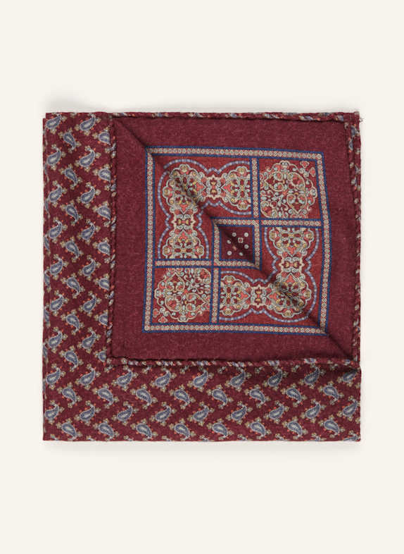 ETON Pocket square DARK RED