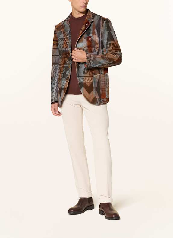 Luis Trenker Sacou LUSANDRO Slim Fit MARO / NEGRU / ALBASTRU