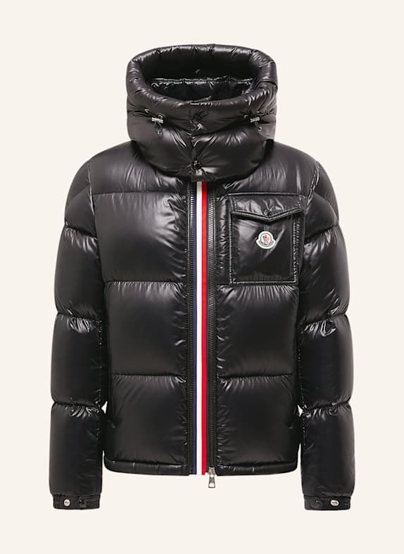 MONCLER MONTBELIARD down jacket with detachable hood BLACK