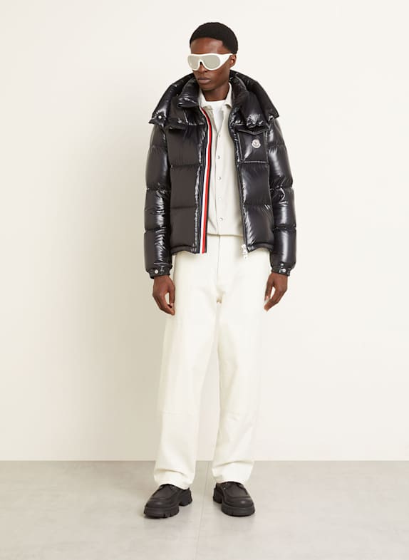 MONCLER Daunenjacke MONTBELIARD mit abnehmbarer Kapuze SCHWARZ