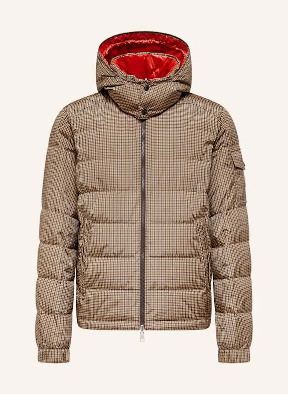 MONCLER Daunenjacke JONAGE zum Wenden CAMEL/ DUNKELBRAUN