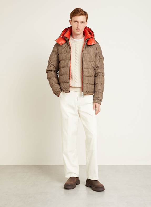 MONCLER Reversible JONAGE down jacket CAMEL / DARK BROWN