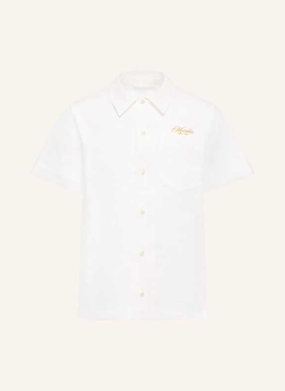 MONCLER Short sleeve shirt comfort fit WHITE