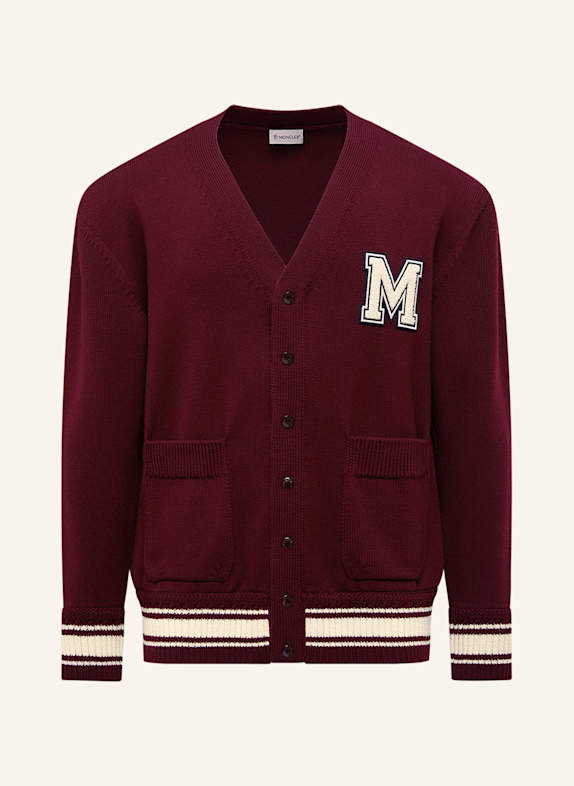 MONCLER Strickjacke DUNKELROT