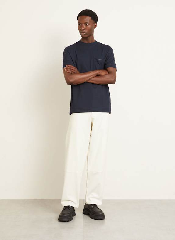 MONCLER T-Shirt DUNKELBLAU