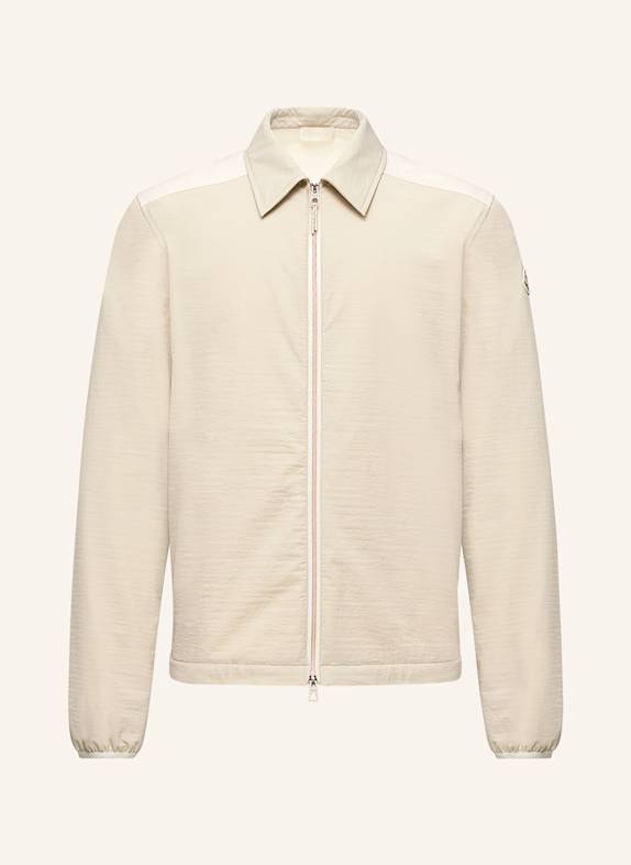 MONCLER Overshirt in mixed materials BEIGE/ ECRU