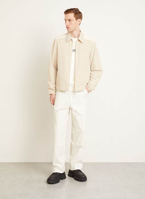 MONCLER Overshirt in materiaalmix BEIGE / ECRU