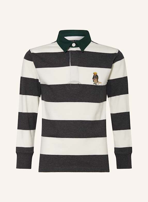 POLO RALPH LAUREN Rugbyshirt DUNKELGRAU/ WEISS/ GRÜN