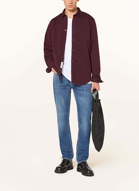 ARMEDANGELS Overhemd GIAALO Comfort Fit DONKERROOD
