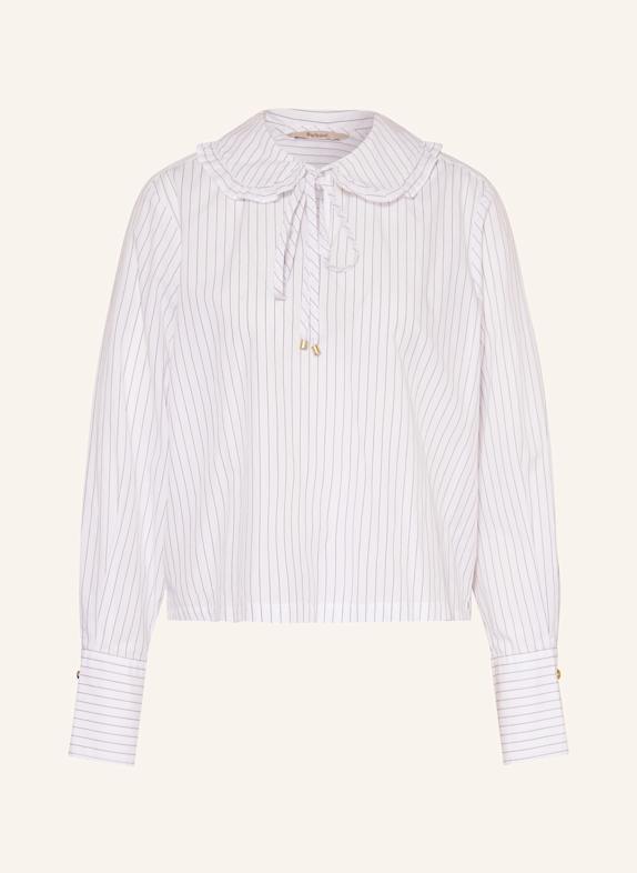 Barbour Blusenshirt AVERY WEISS / DUNKELBLAU