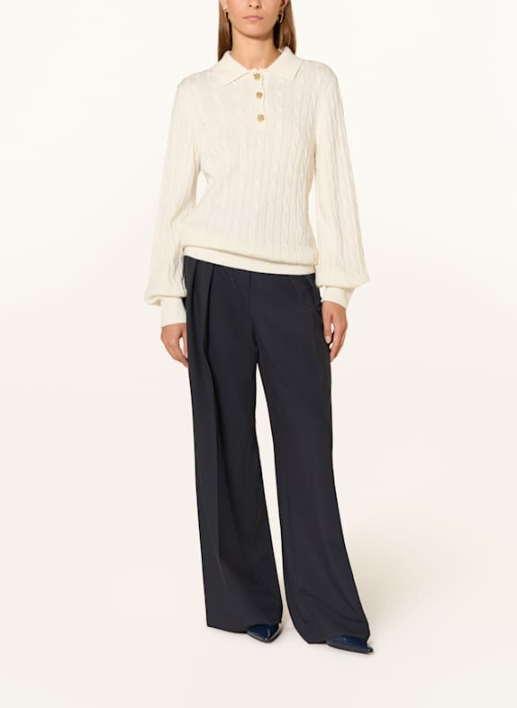 Barbour Gebreid poloshirt EVIE ECRU