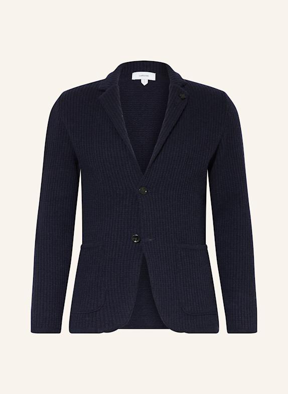 LARDINI Stricksakko Extra Slim Fit aus Cashmere DUNKELBLAU