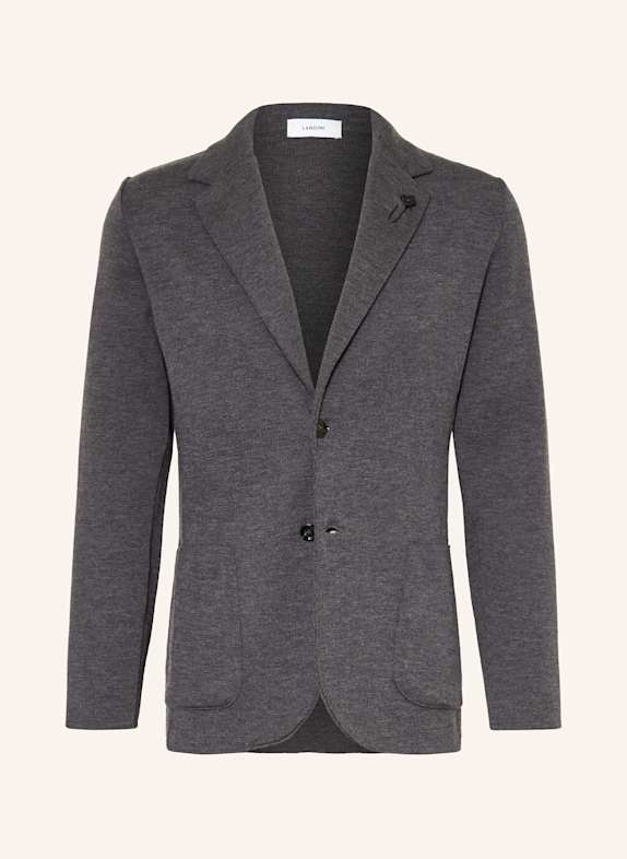 LARDINI Stricksakko Extra Slim Fit GRAU