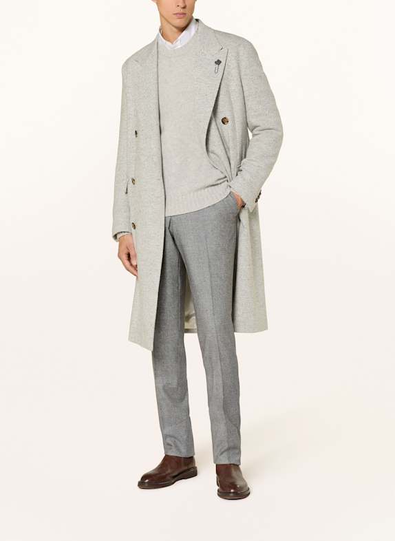 LARDINI Broek Slim Fit DONKERGRIJS / GRIJS