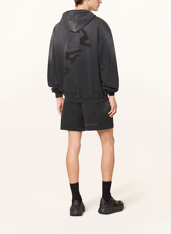 247 REPRESENT Oversized hoodie 247 MOTION ZWART