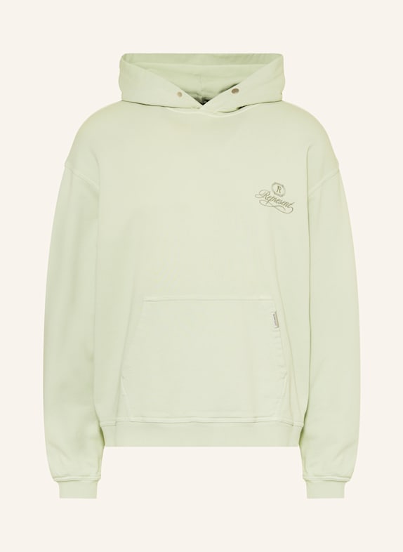 REPRESENT Hoodie LIGHT GREEN