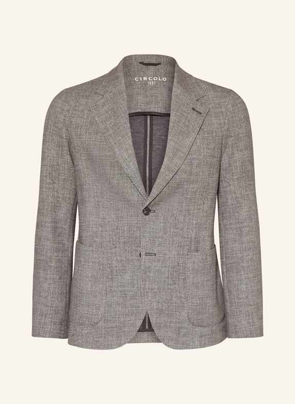 CIRCOLO 1901 Flanellsakko Extra Slim Fit DUNKELGRAU
