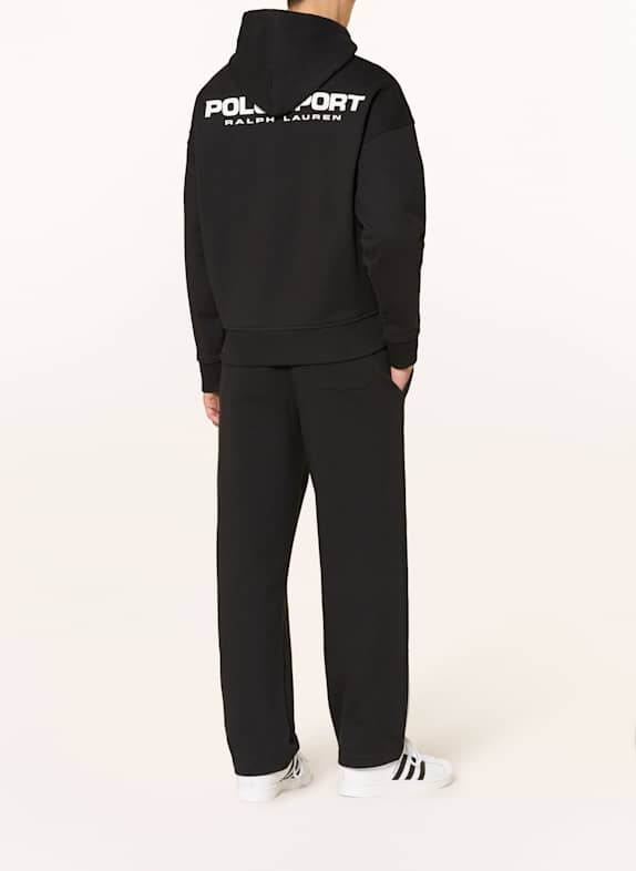 POLO SPORT RALPH LAUREN Hoodie SCHWARZ / WEISS