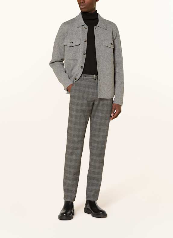 Herren Chino Hose Karo - Baumwoll-Stretch Regular Fit Mit Taschen