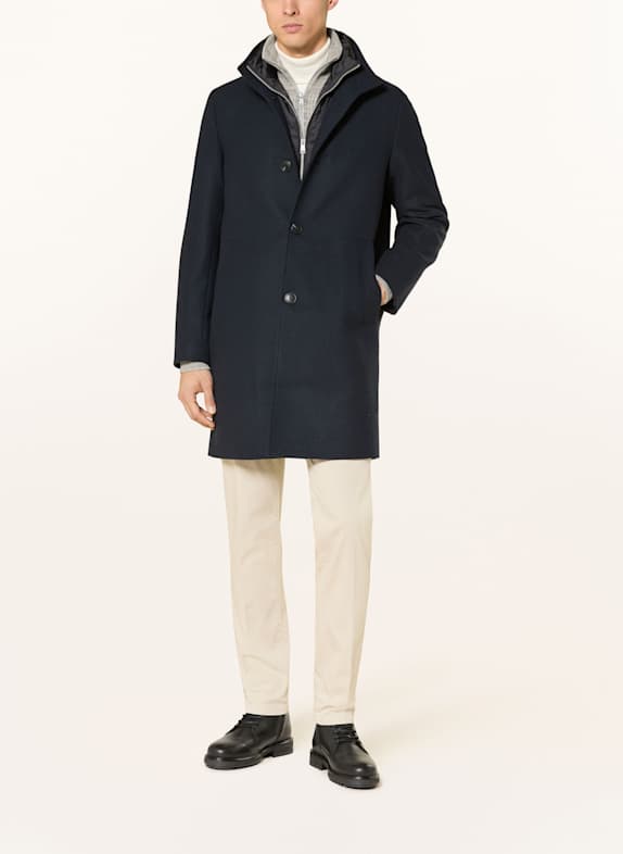 Marc O'Polo Wollmantel mit herausnehmbarer Blende DUNKELBLAU