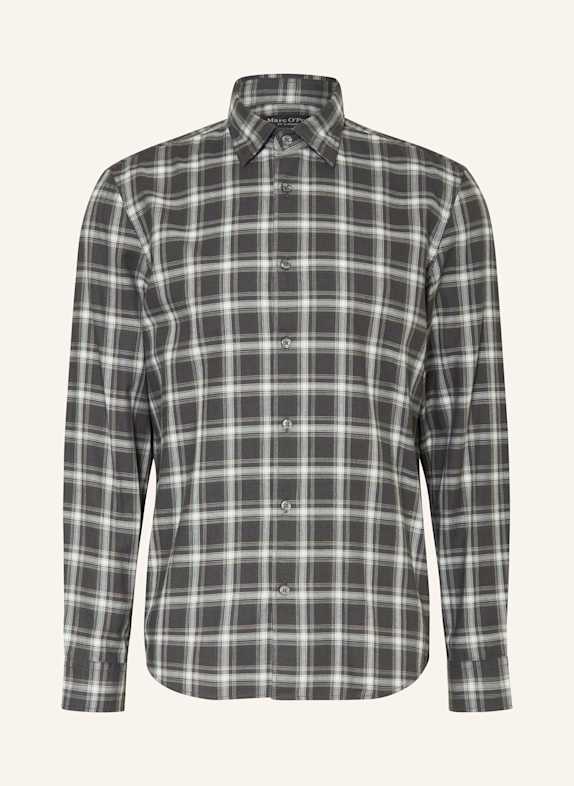 Marc O'Polo Koszula regular fit CZIEMNOSZARY / BIAŁY