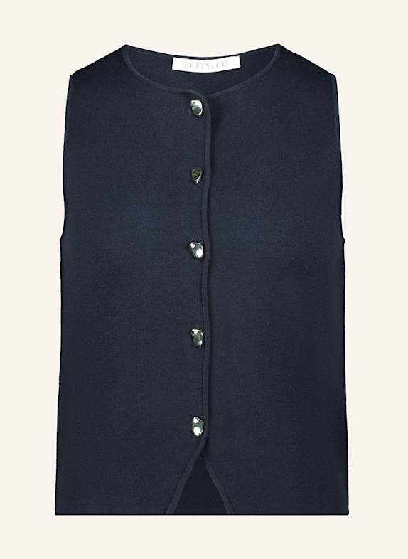 BETTY&CO Strickweste DUNKELBLAU