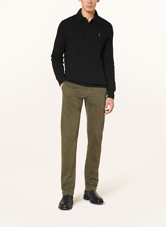 POLO RALPH LAUREN Strick-Poloshirt SCHWARZ