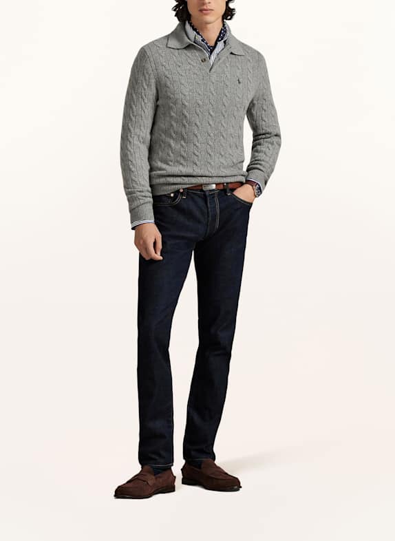 POLO RALPH LAUREN Koszulka polo z dzianiny SZARY